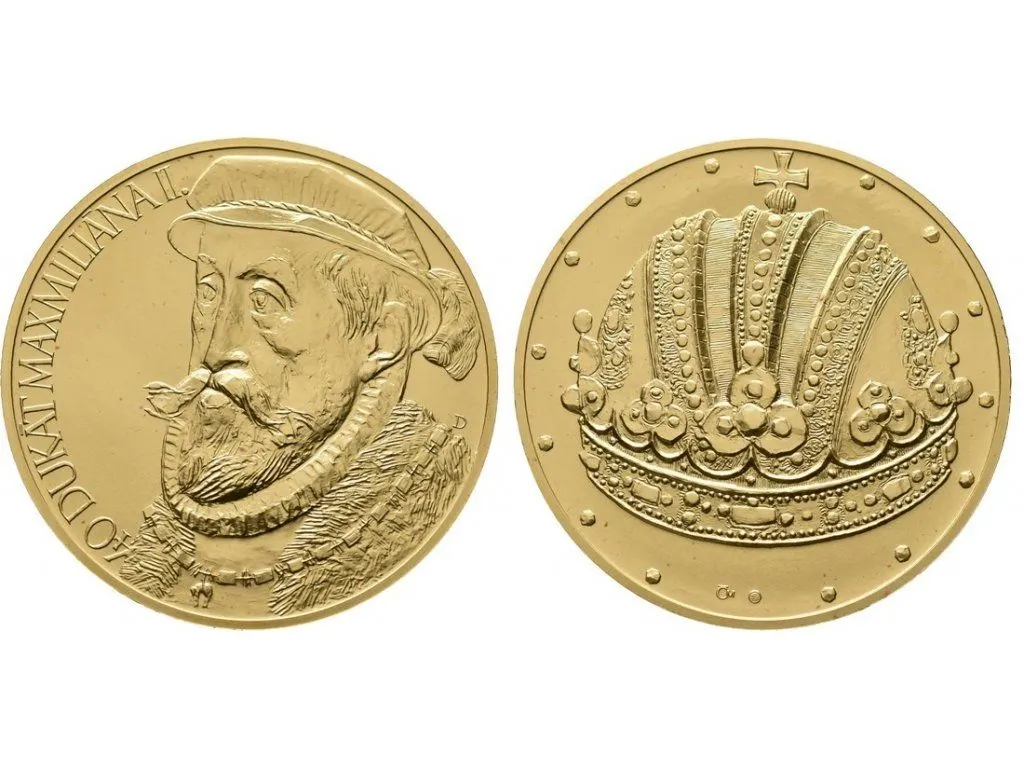 Medaile 2009 — 40 dukát Maxmiliána II., zlato 999,9