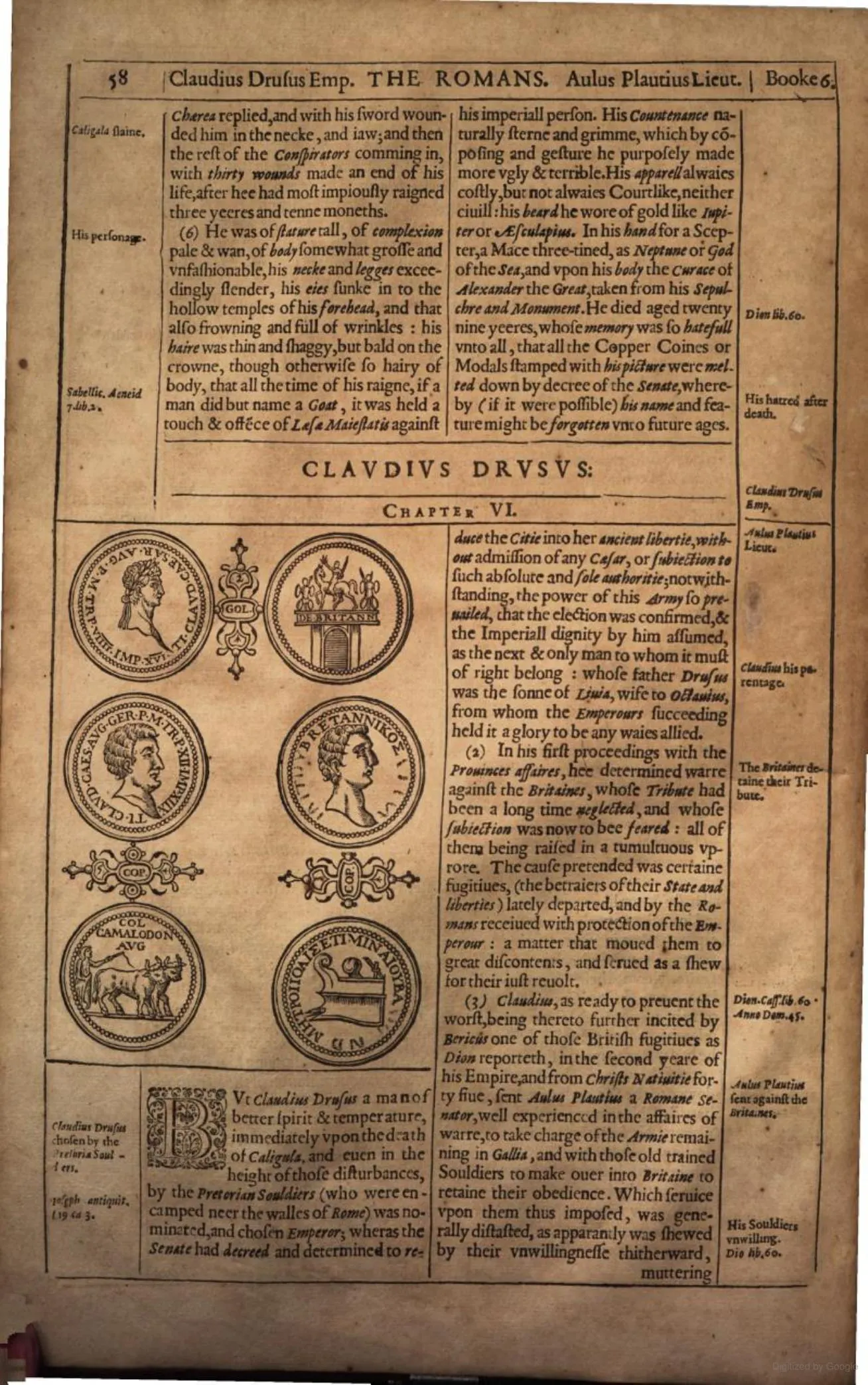 Page 58 of John Speed's history of Great Britain