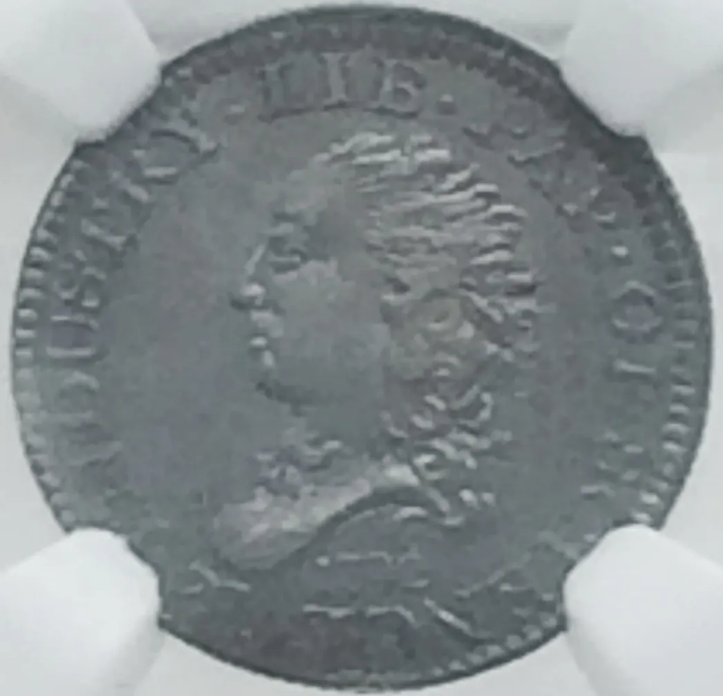 1792 half disme obverse