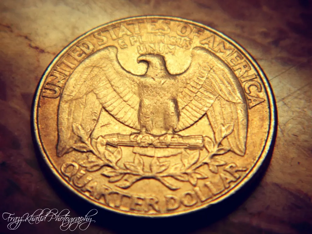 U.S. quarter dollar coin